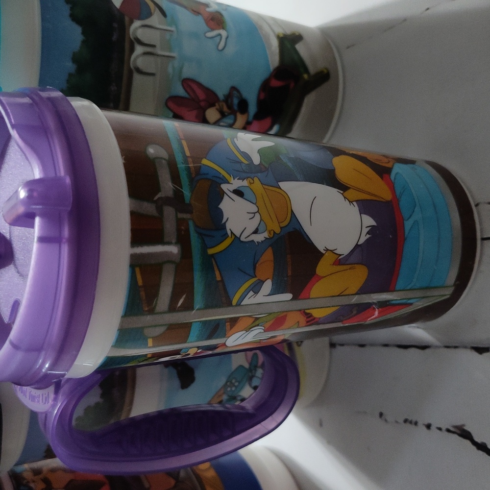 Disney World 90s Popcorn Bucket And Mugs - Picture 5 of 5